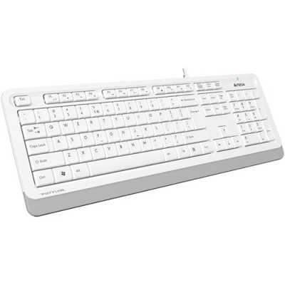 Клавиатура проводная A4Tech Fstyler FK10, USB, белый/серый