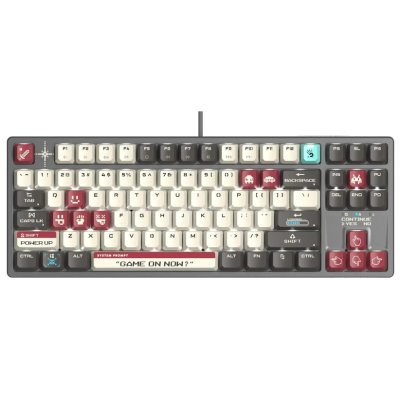 Клавиатура A4Tech Bloody S87 Pixels Red проводная USB серый/белый