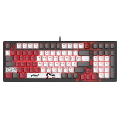 Клавиатура A4Tech Bloody S98 Naraka BLMS Plus проводная, USB Type-A, чёрный/красный