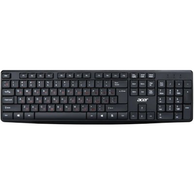 Клавиатура проводная Acer OKW121 (ZL.KBDEE.00B), USB, черный