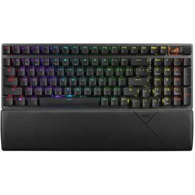 Клавиатура ASUS Strix Scope II 96 гибридная, Bluetooth, радиоканал, чёрный