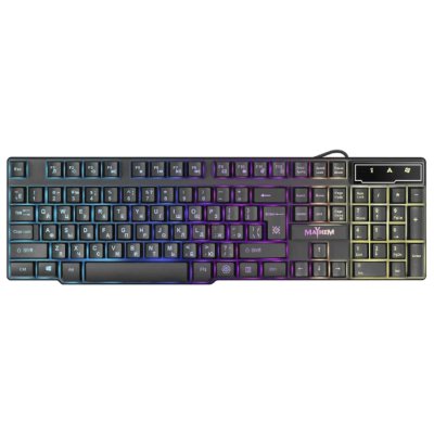 Клавиатура Defender Mayhem GK-360DL проводная, USB Type-A, чёрный