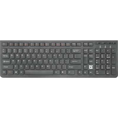 Клавиатура беспроводная Defender ULTRAMATE SM-535 RU USB, радиоканал, черный