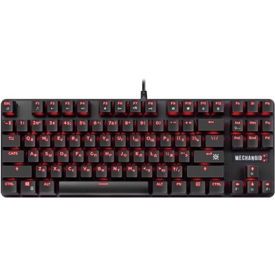 Клавиатура проводная Defender MECHANICAL MECHANOID GK-581 RU BLK