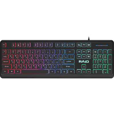 Клавиатура проводная Defender Raid GK-778DL, USB, черный