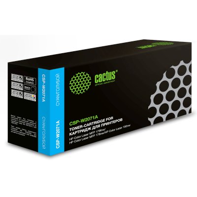Картридж лазерный Cactus CSP-W2071A 117A голубой (700стр.) для HP Color Laser 150a/150nw/178nw MFP/1