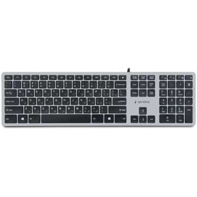 Клавиатура проводная Gembird KB-8420, USB, серый