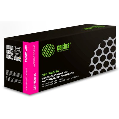 -/ Картридж лазерный Cactus CSP-W2073A пурпурный (700стр.) для HP Color Laser 150a/150nw/178nw MFP/179f
