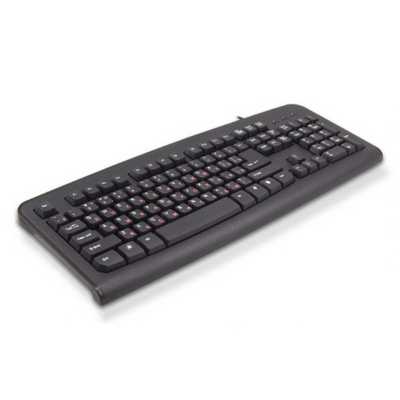 Клавиатура проводная Lime K-0494 RLSK USB Standart Black 104 keyboard with RUS/LAT keys and Special scroll key, Rus(red)/Lat(белый)