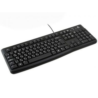 Клавиатура проводная Logitech K120 for business, USB черный (заводская гравировка)