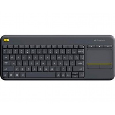Клавиатура Logitech K400 Wireless Touch Plus беспроводная, радиоканал, чёрный
