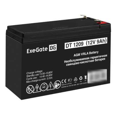 Аккумуляторная батарея ExeGate DT 1209 (12V 9Ah, клеммы F2)