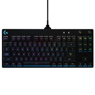 Клавиатура Logitech Gaming Keyboard G PRO TKL Corded Mechanical, черный, проводное, RUS, USB (920-00
