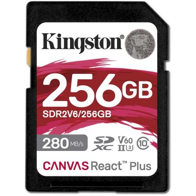 Флеш карта SDXC Kingston SDR2V6/256Gb Canvas React Plus w/o adapter 256Gb