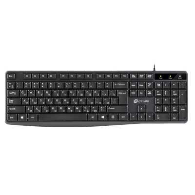 Клавиатура проводная Oklick 145M, USB, черный