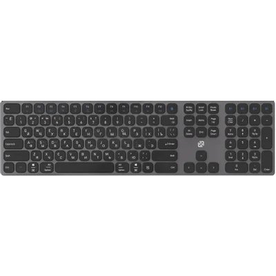 Клавиатура Оклик K867W серый/черный USB беспроводная BT/Radio slim Multimedia (2002130)