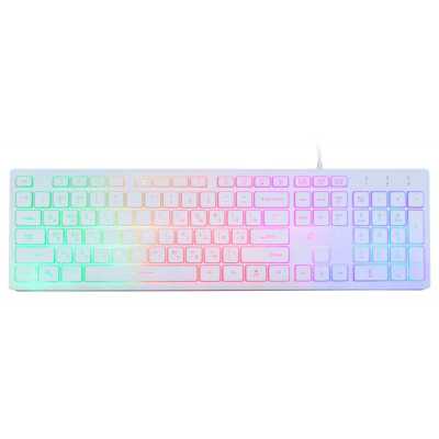 Клавиатура Oklick 550ML проводная, USB Type-A, белый