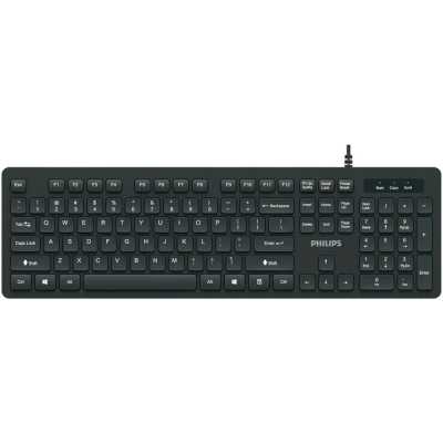 Клавиатура проводная Philips SPK6264 черный [мембранная]