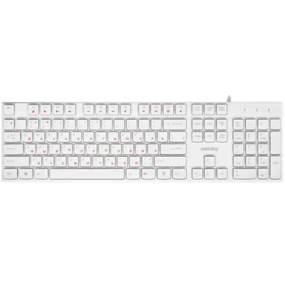 Клавиатура проводная мультимедийная Smartbuy ONE 238 USB белая (SBK-238U-W)/20