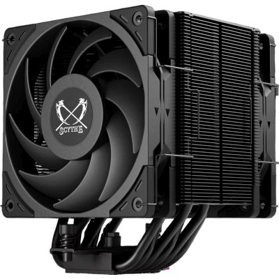 Кулер для процессора/ CPU Cooler Scythe Mugen 6 (230W, 4-pin PWM, 154mm, Al/Cu, 6x6mm, 1x120mm, 60.29CFM, 26.88dBA, 2000RPM, S: 1851/1700/1200/115X/2011/2066, AM5/AM4, silver, black)