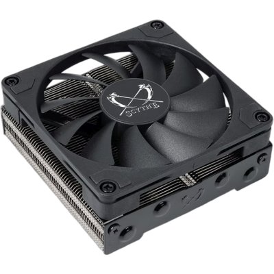 Кулер для процессора/ CPU Cooler Scythe Shuriken 3 (140W, 4-pin PWM, 39mm, Al/Cu, 4x6mm, 1x92mm, 36.45CFM, 31.78dBA, 2500RPM, S: 1851/1700/1200/115X, AM5/AM4, silver, black)