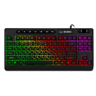 Клавиатура SVEN KB-G8200 проводная, USB Type-A, чёрный