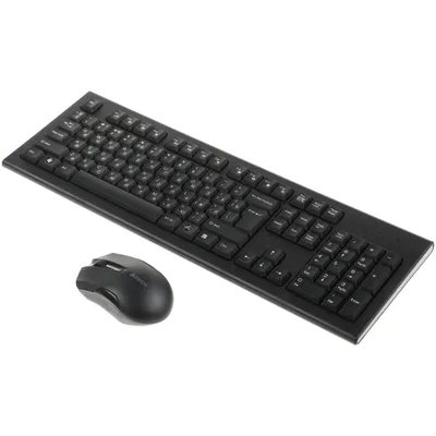 Комплект клавиатура+мышь A4Tech 3000NS беспроводной, USB, 1200 DPI, чёрный