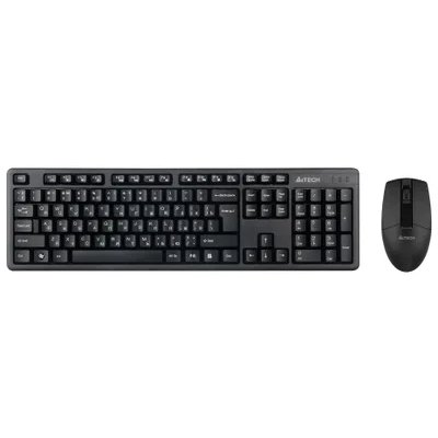 Комплект клавиатура+мышь A4Tech 3330N беспроводной, USB, 1200 DPI, чёрный
