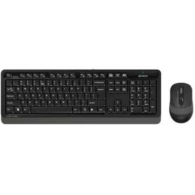 Комплект клавиатура+мышь A4Tech FStyler FG1010S беспроводной, USB, 2000 DPI, чёрный/серый