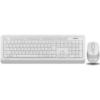 Комплект клавиатура+мышь A4Tech FStyler FG1010S беспроводной, USB, 2000 DPI, белый/серый