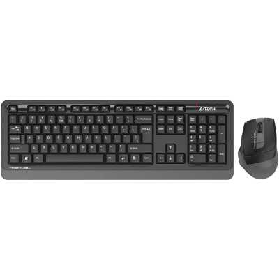 Комплект клавиатура+мышь A4Tech FStyler FG1035 беспроводной, USB, 2000 DPI, чёрный/серый