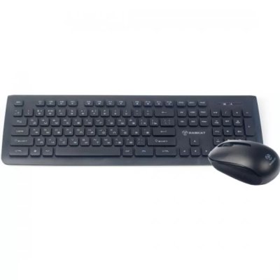 Комплект клавиатура+мышь Raskat BX6200 беспроводной, USB, радиоканал 1200 DPI, чёрный