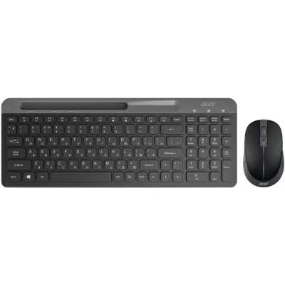 Комплект клавиатура+мышь Acer OCC402 беспроводной, USB, 1600 DPI, чёрный