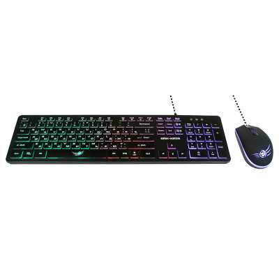 Комплект клавиатура+мышь Dialog Gan-Kata KMGK-1707U проводной, USB, 1600 DPI, чёрный