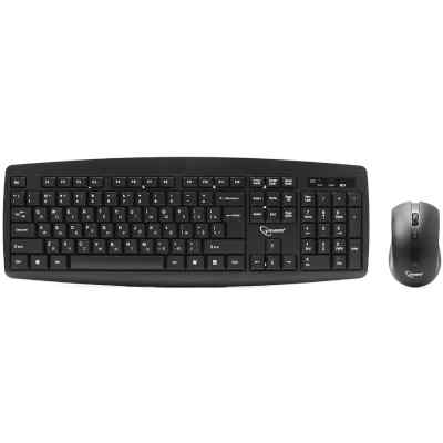 Комплект клавиатура+мышь Gembird KBS-8000 беспроводной, USB, 1600 DPI, чёрный