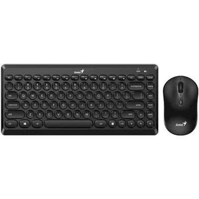 Комплект клавиатура+мышь Genius Luxemate Q8000 беспроводной, USB, 1600 DPI, чёрный