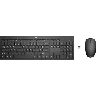 Комплект клавиатура+мышь HP 230 беспроводной, USB, чёрный