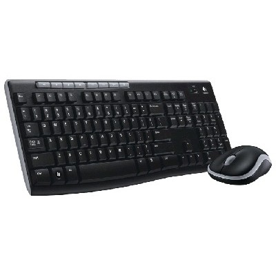 Комплект клавиатура+мышь Logitech MK270 беспроводной, USB, 1000 DPI, чёрный
