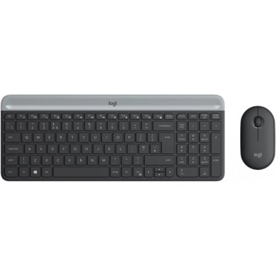 Комплект клавиатура+мышь Logitech MK470 беспроводной, USB, 1000 DPI, чёрный