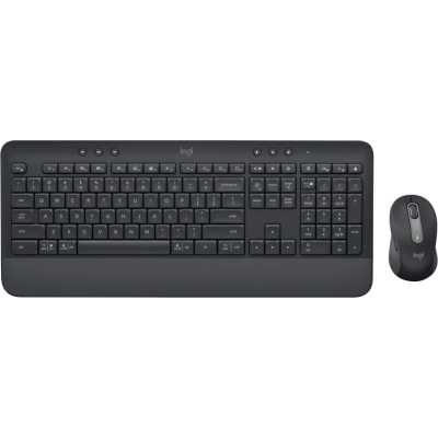 Комплект клавиатура+мышь Logitech Signature MK650 беспроводной, USB + Bluetooth, 4000 DPI, серый/чёрный