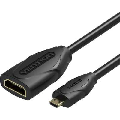 Кабель-удлинитель Vention HDMI High speed v2.0 19F/ micro HDMI 19M - 1м