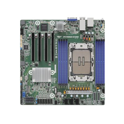 Материнская плата/ ASRock SPC741D8UD-2T/X550, Deep Micro-ATX, 1x LGA 4677 5th/4th Gen Intel Xeon Scalable, 8x DDR5 RDIMM/ RDIMM-3DS, 4x PCIe5.0 / CXL1.1 x16, 2x MCIO (PCIE5.0 x8), 1x M.2 (PCIe3.0 x4 or SATA 6Gb/s), up to 9 SATA 6Gb/s, 2x RJ45 (10GbE) Inte