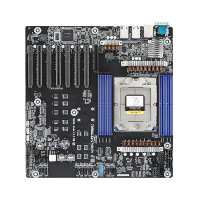 Материнская плата/ ASRock TURIND8X-2T/500W, EEB, 1x SP5 (LGA 6096) AMD EPYC™ 9005/9004, 8x DDR5 RDIMM, RDIMM-3DS, 4x PCIe5.0 / CXL2.0 x16*, 3x PCIe5.0 x16, 1x PCIe5.0 x8**, 2x MCIO** (PCIe5.0 x4 or 4 SATA 6Gb/s), 1x MCIO (PCIe5.0 x4 or 4 SATA 6Gb/s), 1x M
