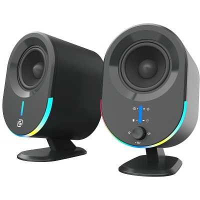 Акустическая система Оклик OK-303A 2.0 черный 20Вт BT