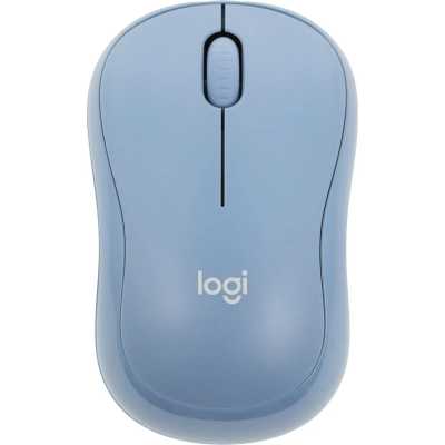 Мышь Logitech Silent M221 голубой оптическая 1000dpi silent беспров. USB для ноутбука 3but (910-0061
