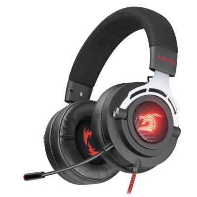 Гарнитура Defender Aspis Pro чёрный, проводная, съёмный микрофон, подсветка