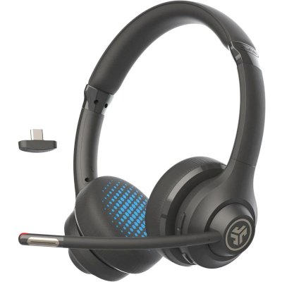 Гарнитура JLab Work Wireless Headset Gen 2 чёрный, беспроводная, Bluetooth/USB-C, до 45 ч, микрофон с шумоподавлением