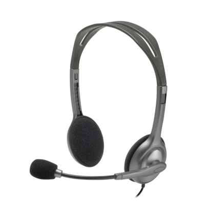 Гарнитура Logitech H111 чёрный, проводная, 3.5 мм