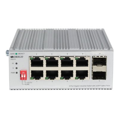 Коммутатор ORIGO OI2210/A1A, 8×1 Гбит/с, 2×1 Гбит/с SFP, неуправляемый