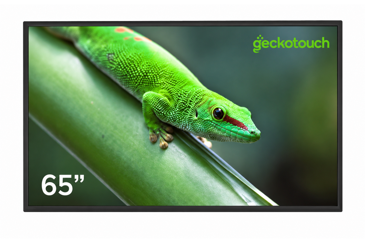Профессиональный дисплей Geckotouch 65DCR 65 дюймов, 4K, Android 14